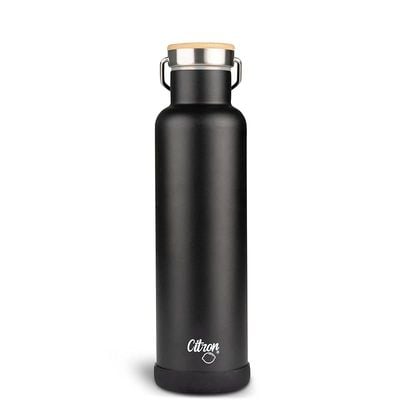 Skip Hop Citron Citron- Vacuum Insulated Stainless Steel Water Bottle 750ml- Black