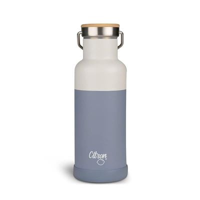 Skip Hop Citron Citron- Vacuum Insulated Stainless Steel Water Bottle 500ml- Dusty Blue