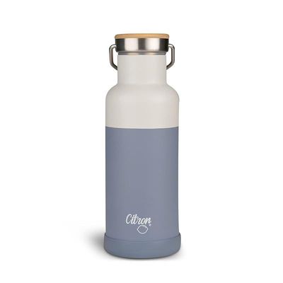 Skip Hop Citron Citron- Vacuum Insulated Stainless Steel Water Bottle 500ml- Dusty Blue