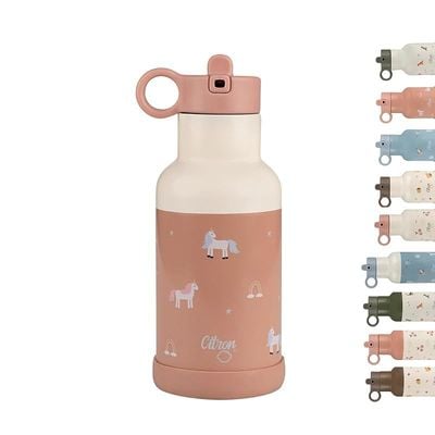 Skip Hop Citron- Vacuum Insulated Stainless Steel Water Bottle for Kids - 350ml Unicorn-Blush Pink