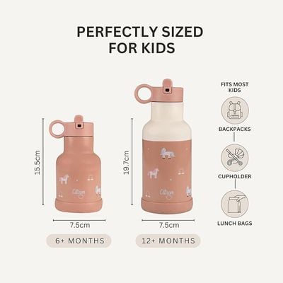 Skip Hop Citron- Vacuum Insulated Stainless Steel Water Bottle for Kids - 350ml Unicorn-Blush Pink