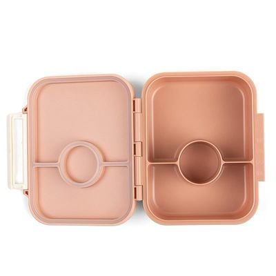 Skip Hop Citron Citron- Tritan Snackbox with 3 Compartments for Kids | Leak-Proof and BPA Free- Blush Pink