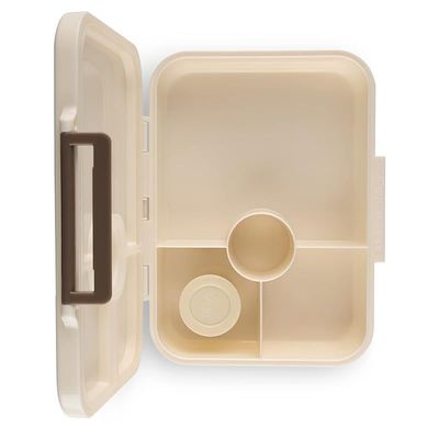 Skip Hop Citron- Tritan Lunch Box With 4 Compartments for Kids - Includes 1 Sauce Container | Leak-Proof and BPA Free Lunch Box for Kids- Lemon