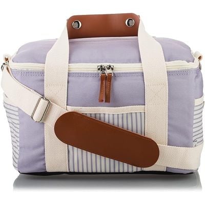 Skip Hop Citron Citron- Thermal Insulated Picnic Lunch Bag | Beach Picnic Bag with padded shoulder straps| 12 Cans Capacity for Adult Men, Women- Purple