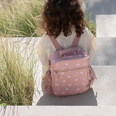 Skip Hop Citron- Insulated Lunch Bag Backpack for Kids School | Non-Toxic Material | Reusable Lunch Bag - Unicorn Blush Pink