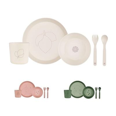 Skip Hop Citron- Unbreakable Tableware Set | 100% Organic | Reusable, Biodegradable, Environment friendly, &amp; Unbreakable- Lemon