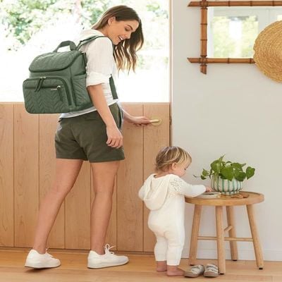 Skip Hop Forma Nappy Backpack, Dark Sage