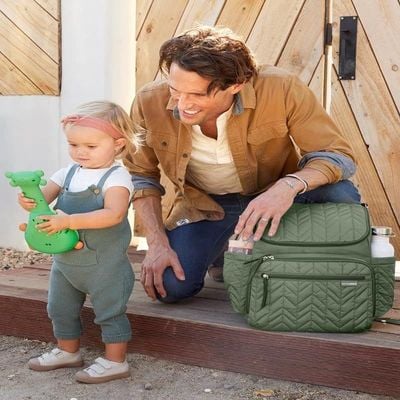 Skip Hop Forma Nappy Backpack, Dark Sage