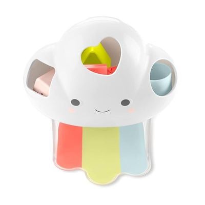 Skip Hop Shape Sorting Toy with Shapes and Feelings, Shape Sorting Baby Toy, Silver Lining Cloud