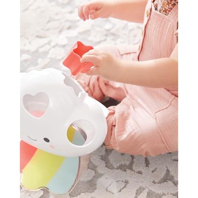 Skip Hop Shape Sorting Toy with Shapes and Feelings, Shape Sorting Baby Toy, Silver Lining Cloud