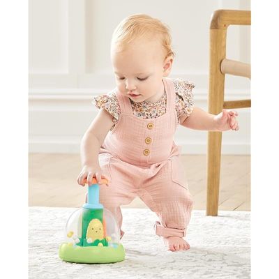 Skip Hop Press &amp; Spin Baby Toy, Farmstand What's Poppin Corn Spinner