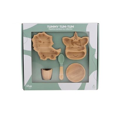 Skip Hop Citron - Tummy Tum-Tum Mini - Bamboo Plates Bowl and Cup