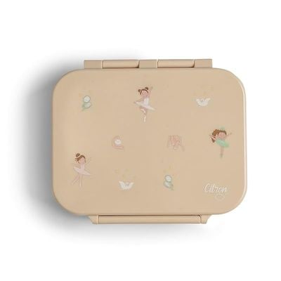 Skip Hop Citron- Tritan Snackbox with 3 Compartments for Kids | Leak-Proof and BPA Free- Ballerina