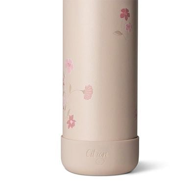 Skip Hop Citron Kids Water Bottle - 350ml, Vacuum Insulated Stainless Steel - Leak-Proof, Eco-Friendly, Perfect for School and Travel - Flowers