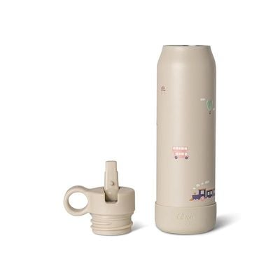 Skip Hop Citron Kids Water Bottle - 350ml, Vacuum Insulated Stainless Steel - Leak-Proof, Eco-Friendly, Perfect for School and Travel - Vehicles