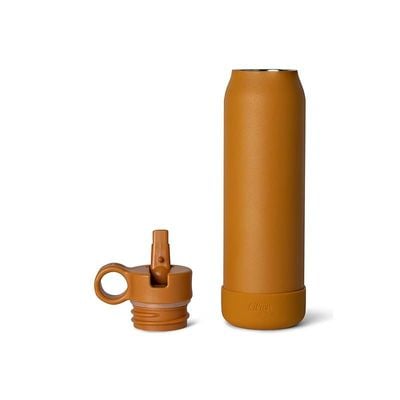 Skip Hop Citron Kids Water Bottle - 350ml, Vacuum Insulated Stainless Steel - Leak-Proof, Eco-Friendly, Perfect for School and Travel - Caramel