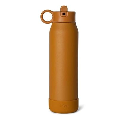 Skip Hop Citron Kids Water Bottle - 350ml, Vacuum Insulated Stainless Steel - Leak-Proof, Eco-Friendly, Perfect for School and Travel - Caramel