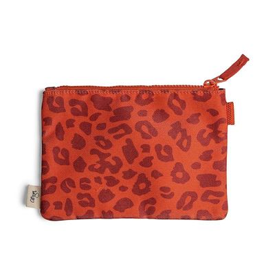 Skip Hop Citron Brand Multipurpose Zipper Pouch Leo Brick - Everyday Lightweight, Plastic-Free Storage for Toiletries, Pens, Cosmetics, and More