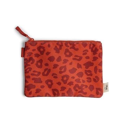 Skip Hop Citron Brand Multipurpose Zipper Pouch Leo Brick - Everyday Lightweight, Plastic-Free Storage for Toiletries, Pens, Cosmetics, and More