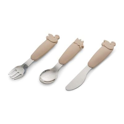 Skip Hop Citron- Silicone Cutlery Set with Pouch Ballerina - Eco-Friendly Utensils for On-the-Go Dining