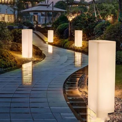 Waterproof Outdoor RGB Floor Lamp Dimmable with Remote Control Rectangular Shape