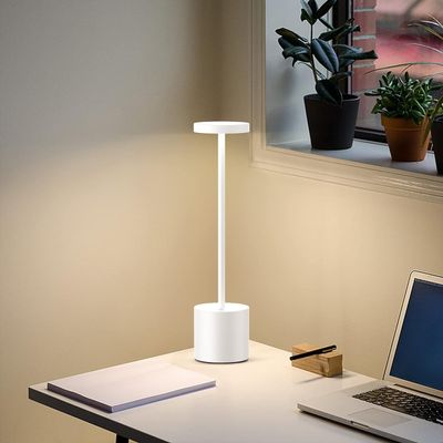 Touch Sensor Table Lamp 6000mAh Battery Operated White