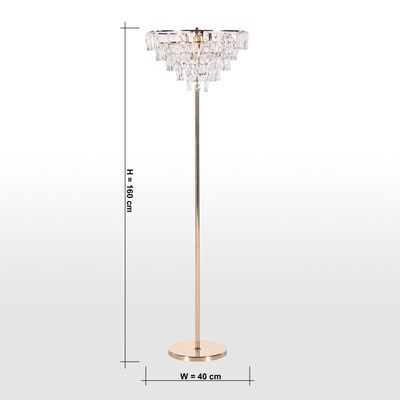 Luminous Ribbon: Gold Floor Lamp