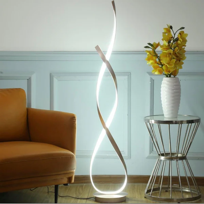 New Dimmable Twisted Floor Lamp LED Rose Gold