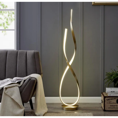 New Dimmable Twisted Floor Lamp LED Rose Gold