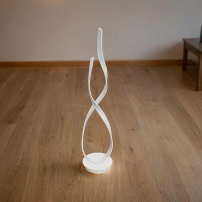 New Dimmable Twisted Floor Lamp LED White