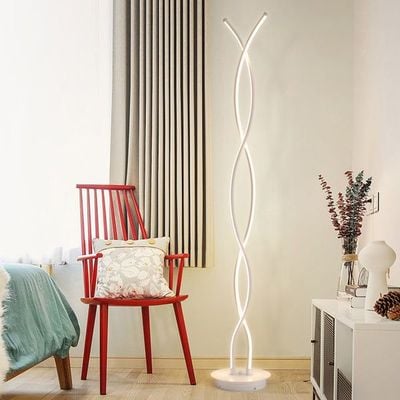 Contemporary Spiral LED Floor Lamp