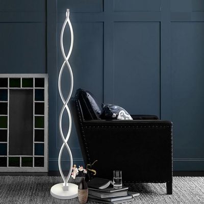 Contemporary Spiral LED Floor Lamp