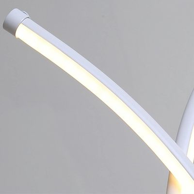 Creative Spiral LED DNA Floor Lamp White