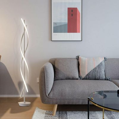 Creative Spiral LED DNA Floor Lamp White