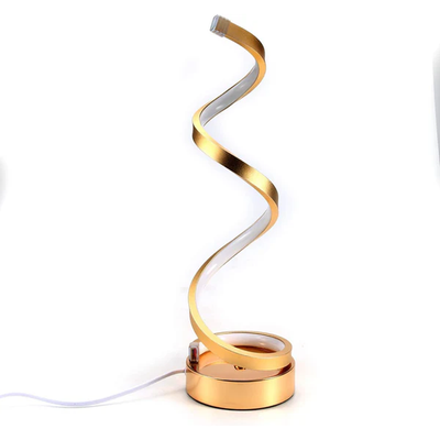 HOCC Spiral LED Modern Table Lamp Golden