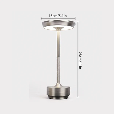 Luminous Elegance Table Lamp Silver