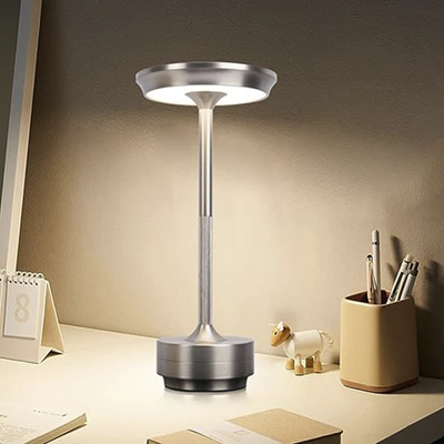 Luminous Elegance Table Lamp Silver