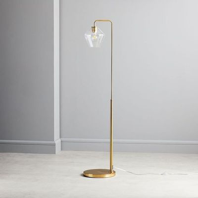 Glass Geo Floor Lamp with Sculptural Design
