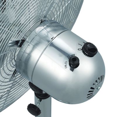 Crownline SF-401 | 16-Inch 4-Blades Metal Stand Fan, 3-Speed Levels, 7 Hours Timer with Remote Control