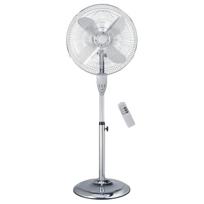 Crownline SF-401 | 16-Inch 4-Blades Metal Stand Fan, 3-Speed Levels, 7 Hours Timer with Remote Control