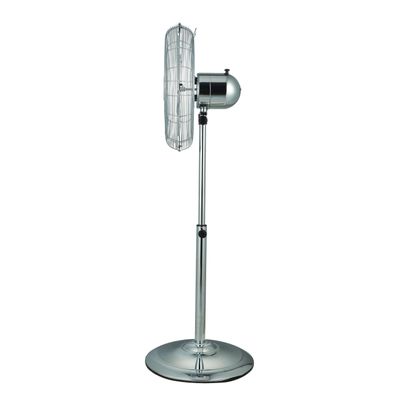 Crownline SF-402 16" Stainless Steel Fan with 4 Blades, 3 Speed Control, Adjustable Oscillation, Stable Round Base, and Soft Touch Tilting Angle – 50W Power, 220-240V, 50Hz