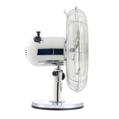 Crownline TF-403 12" Metal Blade Table Fan with Tilt, Oscillation, and 3-Speed Control.