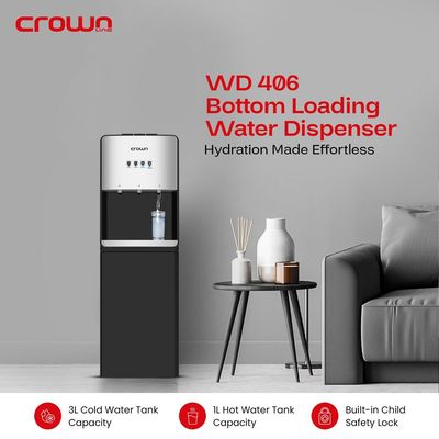 Crownline WD-406 3-in-1 Hot, Normal, and Cold Bottom Loading Water Dispenser