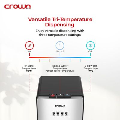 Crownline WD-406 3-in-1 Hot, Normal, and Cold Bottom Loading Water Dispenser
