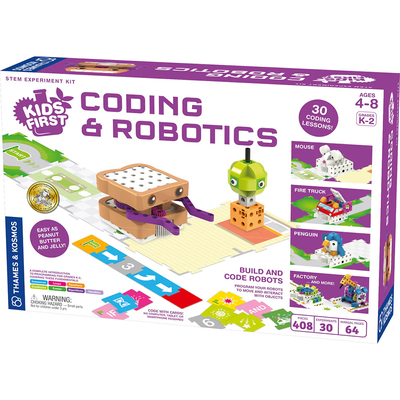 Thames & Kosmos Coding and Robotics: STEM Learning Kit to Build & Program Robots for Kids, Hands-On Educational Coding Activities