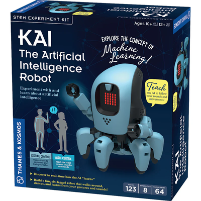 Thames & Kosmos KAI: Kosmos Artificial Intelligence Robot : Educational Robotics Toy and STEM Learning Kit for Kids to Build & Program AI Robot