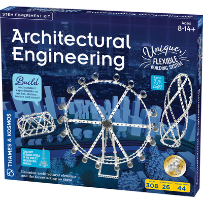 Thames & Kosmos Architectural Engineering - Educational Construction Toy and STEM Building Kit for Kids to Build & Design Structures