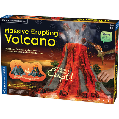 Thames & Kosmos Massive Erupting Volcano: To Build a Giant Erupting Volcano with Safe Chemical Reaction Creates Flowing Lava 