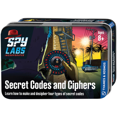 Thames & Kosmos Spy Labs Secret Codes and Ciphers : Educational Spy Toy STEM Spy Kit to Learn Cryptography and Code-Breaking for Kids