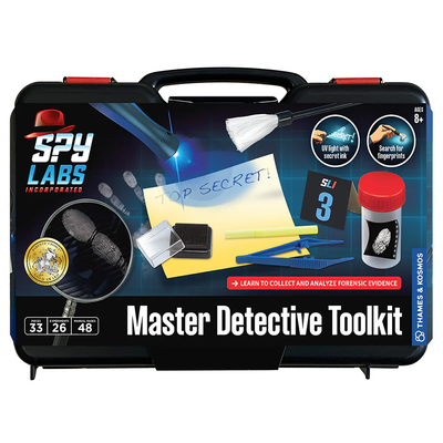 Thames & Kosmos Spy Labs Master Detective Toolkit - Investigative Science Kit for Kids, Spy Gadgets, Educational STEM Toy